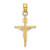 Image of 14K Yellow & White Gold Inri Latin Crucifix Pendant M2591