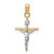 Image of 14K Yellow & White Gold Inri Latin Crucifix Pendant M2591