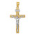 Image of 14K Yellow & White Gold Inri Latin Crucifix Pendant M2595