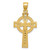 Image of 14K Yellow & White Gold Iona Crucifix Pendant K2192