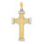 Image of 14K Yellow & White Gold Latin Cross Pendant CG17