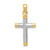 Image of 14K Yellow & White Gold Latin Cross Pendant K2149