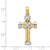 Image of 14K Yellow & White Gold Latin Cross Pendant K2171