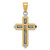 Image of 14K Yellow & White Gold Passion Cross Pendant K5489