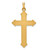 Image of 14K Yellow & White Gold Polished & Textured Inri Crucifix Pendant XR1659