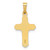 Image of 14K Yellow & White Gold Polished & Textured Inri Latin Crucifix Pendant
