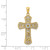 Image of 14K Yellow & White Gold Polished 2 Level Fancy Cross Pendant K5445