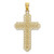 Image of 14K Yellow & White Gold Polished 2 Level Fancy Cross Pendant K5455