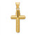 Image of 14K Yellow & White Gold Polished Crucifix Pendant K6279