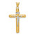 Image of 14K Yellow & White Gold Polished Crucifix Pendant K6280