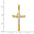 Image of 14K Yellow & White Gold Polished Crucifix Pendant K6281
