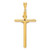 Image of 14K Yellow & White Gold Polished Crucifix Pendant K6283