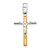 Image of 14K Yellow & White Gold Polished Crucifix Pendant LF861