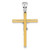 Image of 14K Yellow & White Gold Polished Crucifix Pendant LF865