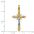 Image of 14K Yellow & White Gold Polished Fancy Crucifix Pendant