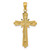 Image of 14K Yellow & White Gold Polished Fancy Crucifix Pendant