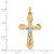 Image of 14K Yellow & White Gold Polished Inri Crucifix Pendant XR1658