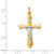 Image of 14K Yellow & White Gold Polished Inri Crucifix Pendant XR1667