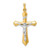 Image of 14K Yellow & White Gold Polished Inri Crucifix Pendant XR1667