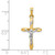 Image of 14K Yellow & White Gold Polished Inri Latin Crucifix Pendant XR1627