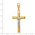 Image of 14K Yellow & White Gold Shiny-Cut Crucifix Pendant K6303