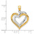 Image of 14K Yellow & White Gold Shiny-Cut Double Heart Pendant