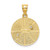 Image of 14K Yellow & White Gold Solid Satin Finish Flat Back Star Of David Disc Pendant
