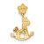 Image of 14k Yellow and Rose Gold CZ Childrens Rocking Horse Pendant