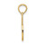 Image of 14K Yellow Gold #1 Dad Pendant C3024
