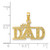 Image of 14K Yellow Gold #1 Dad Pendant C3024
