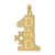Image of 14K Yellow Gold #1 Dad Pendant K4730