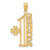 Image of 14K Yellow Gold #1 Grandpa Pendant C3023