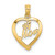 Image of 14K Yellow Gold #1 Mom In Heart Pendant