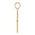 Image of 14K Yellow Gold #1 Mom Vertical Pendant