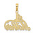 Image of 14K Yellow Gold #1 Mother Pendant C2989