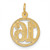 Image of 14K Yellow Gold #16 In A Circle Pendant
