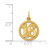 Image of 14K Yellow Gold #16 In A Circle Pendant