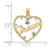 Image of 14K Yellow Gold & Rhodium Dream In Heart Frame w/ Shiny-Cut Star Accents Pendant