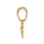 Image of 14k Yellow Gold & White Rhodium Shiny-Cut 4 Leaf Clover Pendant