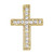 Image of 14K Yellow Gold .10 ctw Diamond Scroll Cross Pendant (Chain NOT included)