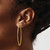 Image of 45mm 14K Yellow Gold 1.25mm Endless Hoop Earrings XY1212
