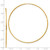 Image of 58mm 14K Yellow Gold 1.25mm Endless Hoop Earrings XY1214