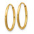 Image of 14mm 14K Yellow Gold 1.25mm Shiny-Cut Endless Hoop Earrings XY1219