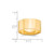 Image of 14K Yellow Gold 10mm Lightweight Flat Band Ring