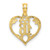 Image of 14K Yellow Gold 16 Inside Heart Pendant