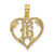 Image of 14K Yellow Gold 16 Inside Heart Pendant