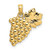 Image of 14K Yellow Gold 2-D Bunch Of Grapes Pendant