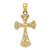 Image of 14K Yellow Gold 2-D Crucifix Pendant