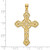 Image of 14K Yellow Gold 2-D Cut-Out Cross w/ Arrow Pendant
