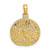 Image of 14K Yellow Gold 2-D Cut-Out Sand Dollar Pendant